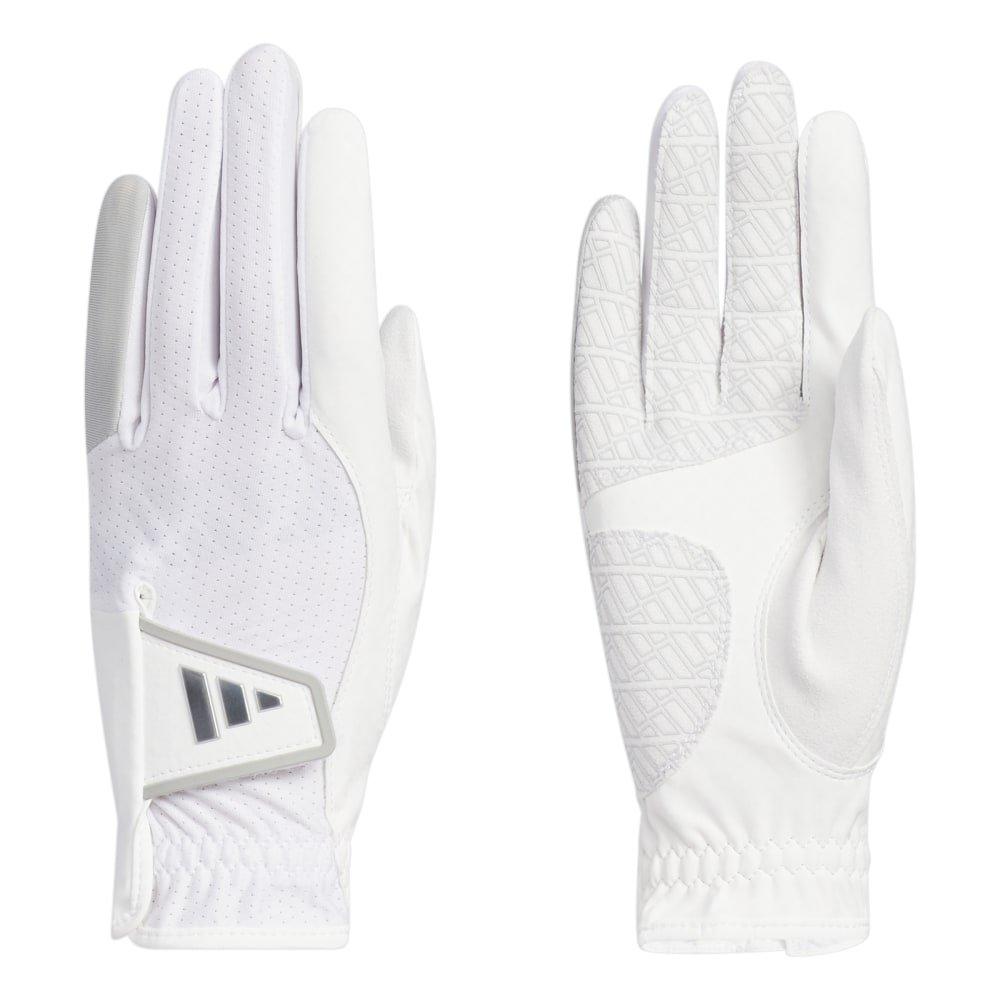 adidas White Cool High Grip 24 Gloves Pair